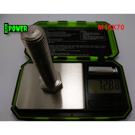 M16x70 śruba tytanowa sześciokątna din 933 iso 4017 tytan grade 2