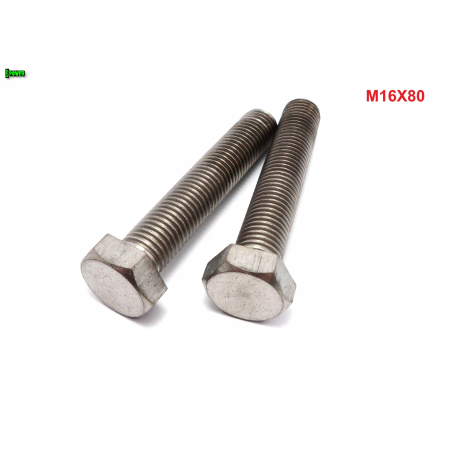 M16x80 śruba tytanowa sześciokątna din 933 iso 4017 tytan grade 2