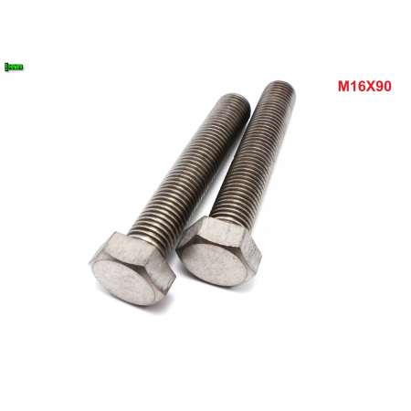 M16x90 śruba tytanowa sześciokątna din 933 iso 4017 tytan grade 2