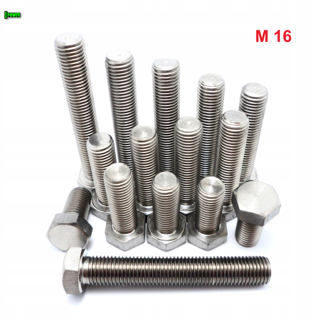 M16x100 śruba tytanowa sześciokątna din 933 iso 4017 tytan grade 2