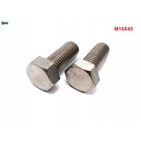 M18x45 śruba tytanowa sześciokątna din 933 iso 4017 tytan grade 2