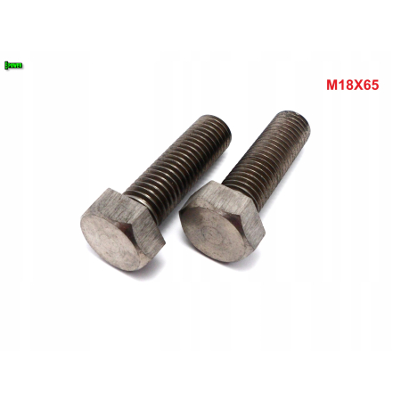 M18x65 śruba tytanowa sześciokątna din 933 iso 4017 tytan grade 2