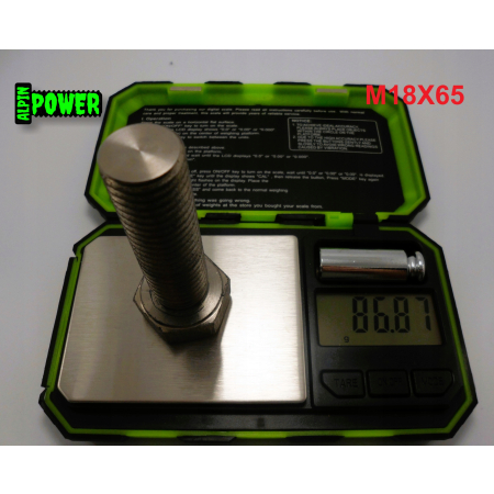 M18x65 śruba tytanowa sześciokątna din 933 iso 4017 tytan grade 2