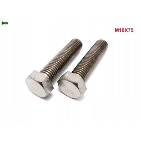 M18x75 śruba tytanowa sześciokątna din 933 iso 4017 tytan grade 2
