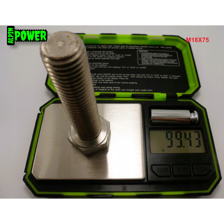 M18x75 śruba tytanowa sześciokątna din 933 iso 4017 tytan grade 2
