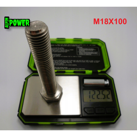 M18x100 śruba tytanowa sześciokątna din 933 iso 4017 tytan grade 2