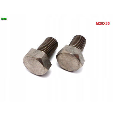 M20x35 śruba tytanowa sześciokątna din 933 iso 4017 tytan grade 2