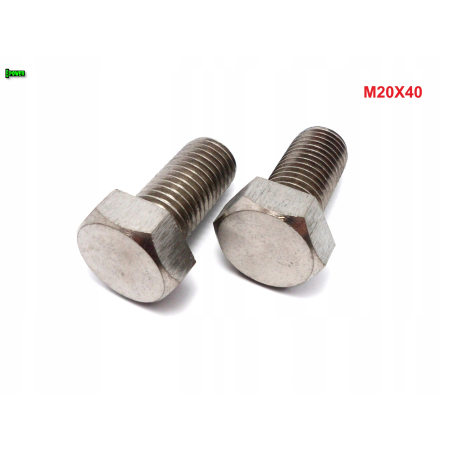 M20x40 śruba tytanowa sześciokątna din 933 iso 4017 tytan grade 2