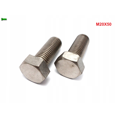 M20x50 śruba tytanowa sześciokątna din 933 iso 4017 tytan grade 2