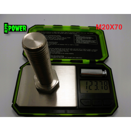 M20x70 śruba tytanowa sześciokątna din 933 iso 4017 tytan grade 2