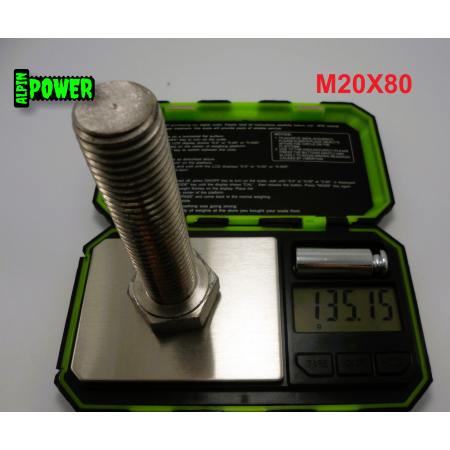 M20x80 śruba tytanowa sześciokątna din 933 iso 4017 tytan grade 2