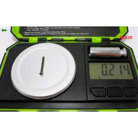 M2x20 śruba tytanowa din 963 z lbem stożkowym plaska glowica gr 2