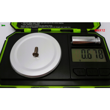 M4x12 śruba tytanowa din 963 z lbem stożkowym plaska glowica gr 2