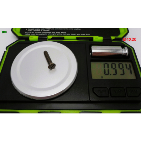 M4x20 śruba tytanowa din 963 z lbem stożkowym plaska glowica gr 2