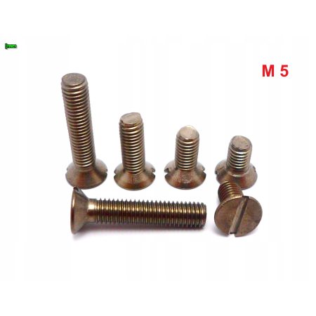 M5x10 śruba tytanowa din 963 z lbem stożkowym plaska glowica gr 2