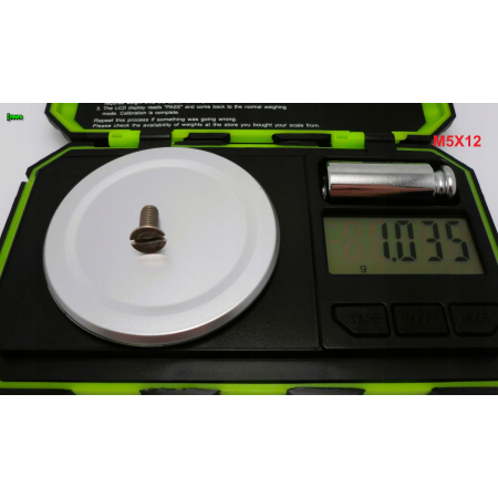 M5x12 śruba tytanowa din 963 z lbem stożkowym plaska glowica gr 2