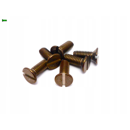 M6x16 śruba tytanowa din 963 z lbem stożkowym plaska glowica gr 2