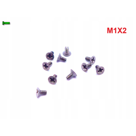 M1x2 śruby tytanowe din 965 iso 7046 śruba tytanowa stożkowa tytan grade 2