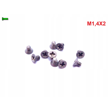 M1,4x2 śruby tytanowe din 965 iso 7046 śruba tytanowa tytan grade 2