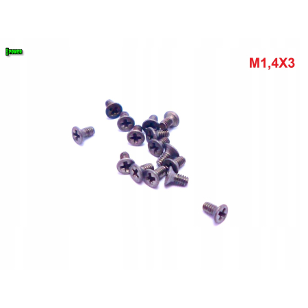 M1,4x3 śruby tytanowe din 965 iso 7046 śruba tytanowa tytan grade 2