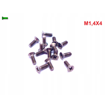 M1,4x4 śruby tytanowe din 965 iso 7046 śruba tytanowa tytan grade 2