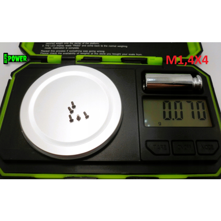 M1,4x4 śruby tytanowe din 965 iso 7046 śruba tytanowa tytan grade 2