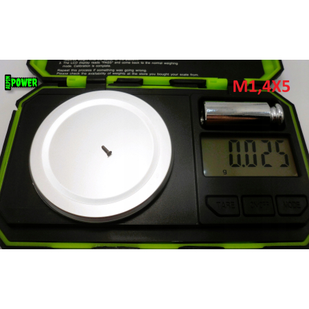 M1,4x5 śruby tytanowe din 965 iso 7046 śruba tytanowa tytan grade 2