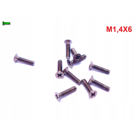 M1,4x6 śruby tytanowe din 965 iso 7046 śruba tytanowa tytan grade 2