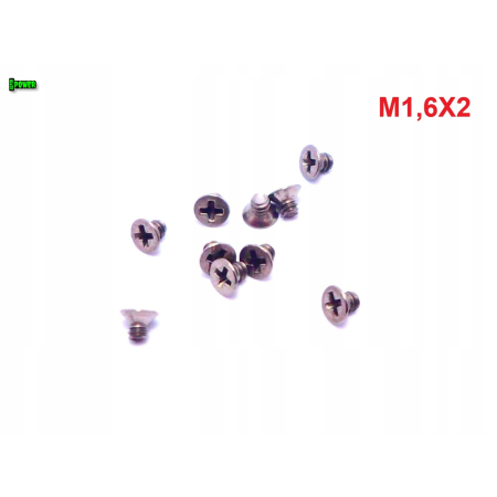 M1,6x2 śruby tytanowe din 965 iso 7046 śruba tytanowa tytan grade 2