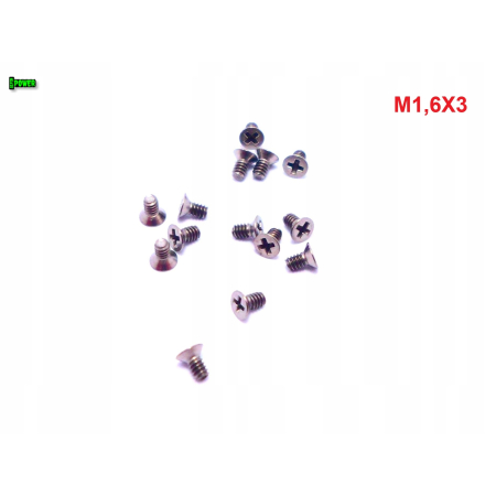 M1,6x3 śruby tytanowe din 965 iso 7046 śruba tytanowa tytan grade 2