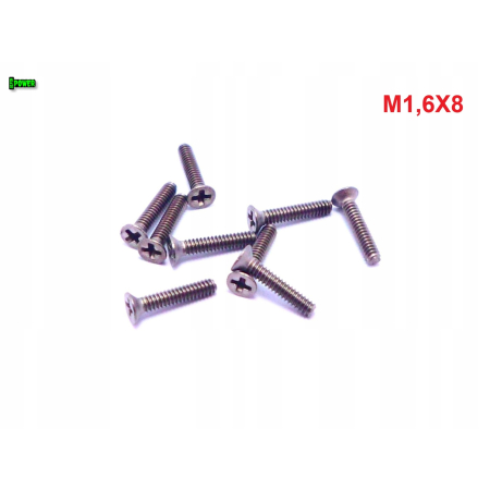 M1,6x8 śruby tytanowe din 965 iso 7046 śruba tytanowa tytan grade 2