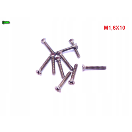 M1,6x10 śruby tytanowe din 965 iso 7046 śruba tytanowa tytan grade 2