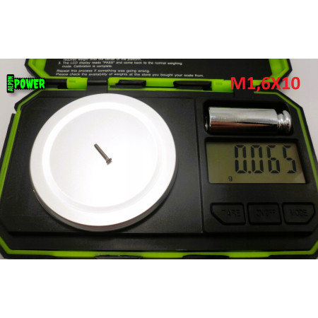 M1,6x10 śruby tytanowe din 965 iso 7046 śruba tytanowa tytan grade 2