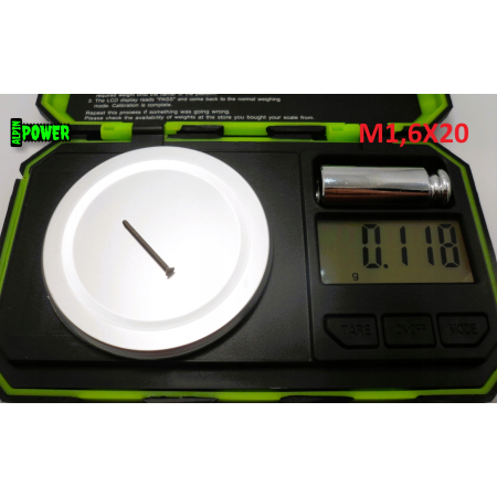 M1,6x20 śruby tytanowe din 965 iso 7046 śruba tytanowa tytan grade 2