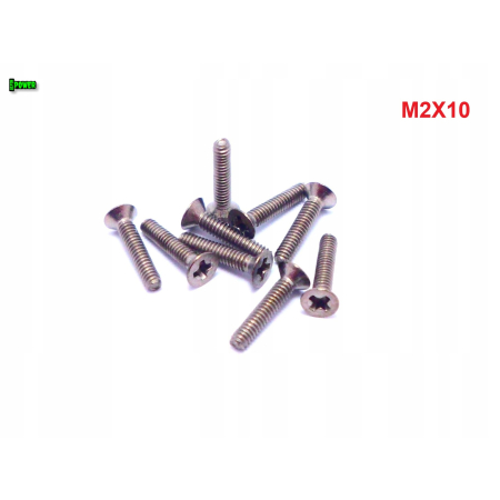 M2x10 śruby tytanowe din 965 iso 7046 śruba tytanowa stożkowa tytan grade 2