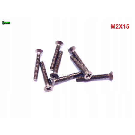 M2x15 śruby tytanowe din 965 iso 7046 śruba tytanowa stożkowa tytan grade 2