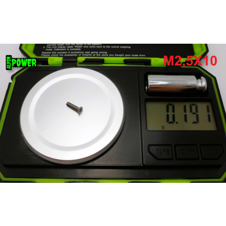 M2,5x10 śruby tytanowe din 965 iso 7046 śruba tytanowa stożkowa tytan grade