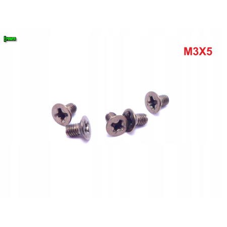 M3x5 śruby tytanowe din 965 iso 7046 śruba tytanowa stożkowa tytan grade 2