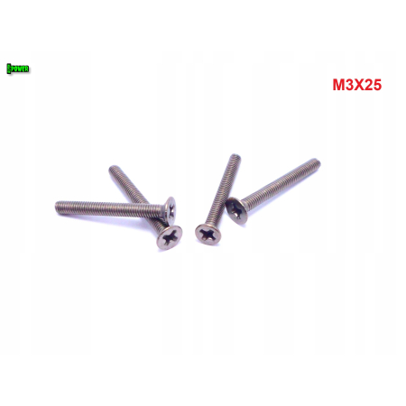 M3x25 śruby tytanowe din 965 iso 7046 śruba tytanowa stożkowa tytan grade 2