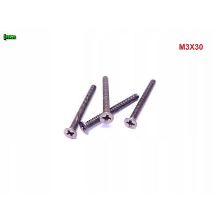 M3x30 śruby tytanowe din 965 iso 7046 śruba tytanowa stożkowa tytan grade 2