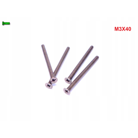 M3x40 śruby tytanowe din 965 iso 7046 śruba tytanowa stożkowa tytan grade 2