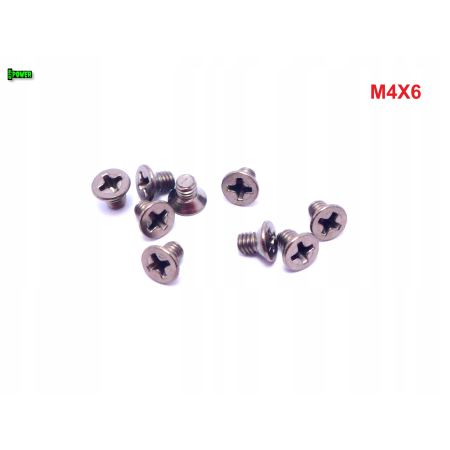 M4x6 śruby tytanowe din 965 iso 7046 śruba tytanowa stożkowa tytan grade 2