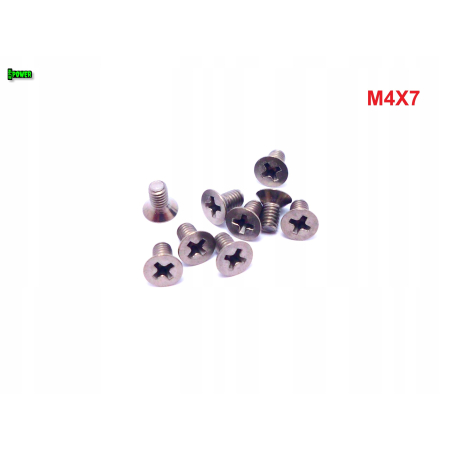 M4x7 śruby tytanowe din 965 iso 7046 śruba tytanowa stożkowa tytan grade 2