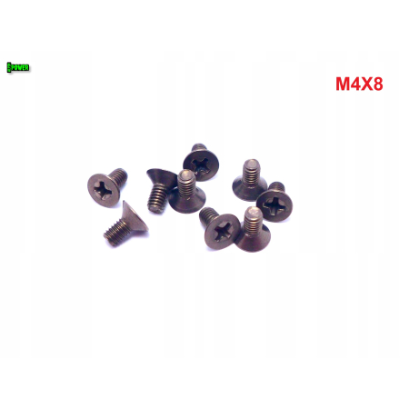 M4x8 śruby tytanowe din 965 iso 7046 śruba tytanowa stożkowa tytan grade 2