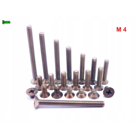 M4x8 śruby tytanowe din 965 iso 7046 śruba tytanowa stożkowa tytan grade 2