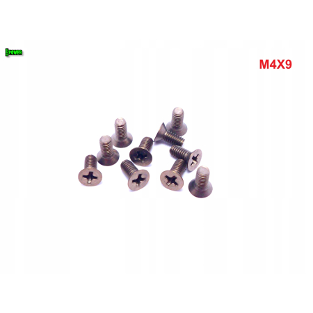 M4x9 śruby tytanowe din 965 iso 7046 śruba tytanowa stożkowa tytan grade 2