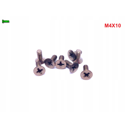 M4x10 śruby tytanowe din 965 iso 7046 śruba tytanowa stożkowa tytan grade 2