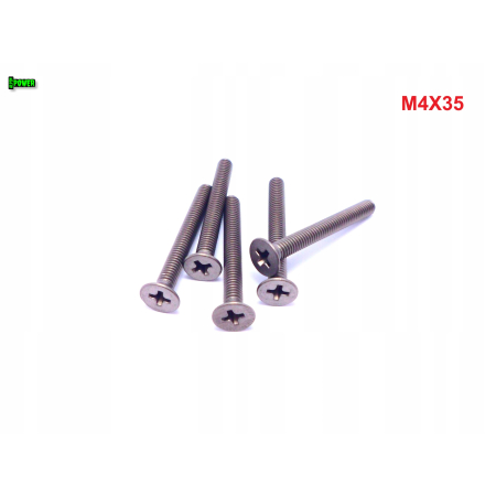 M4x35 śruby tytanowe din 965 iso 7046 śruba tytanowa stożkowa tytan grade 2