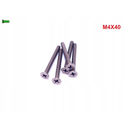 M4x40 śruby tytanowe din 965 iso 7046 śruba tytanowa stożkowa tytan grade 2