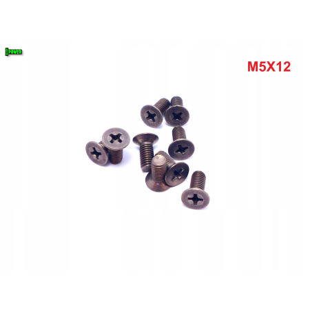 M5x12 śruby tytanowe din 965 iso 7046 śruba tytanowa stożkowa tytan grade 2